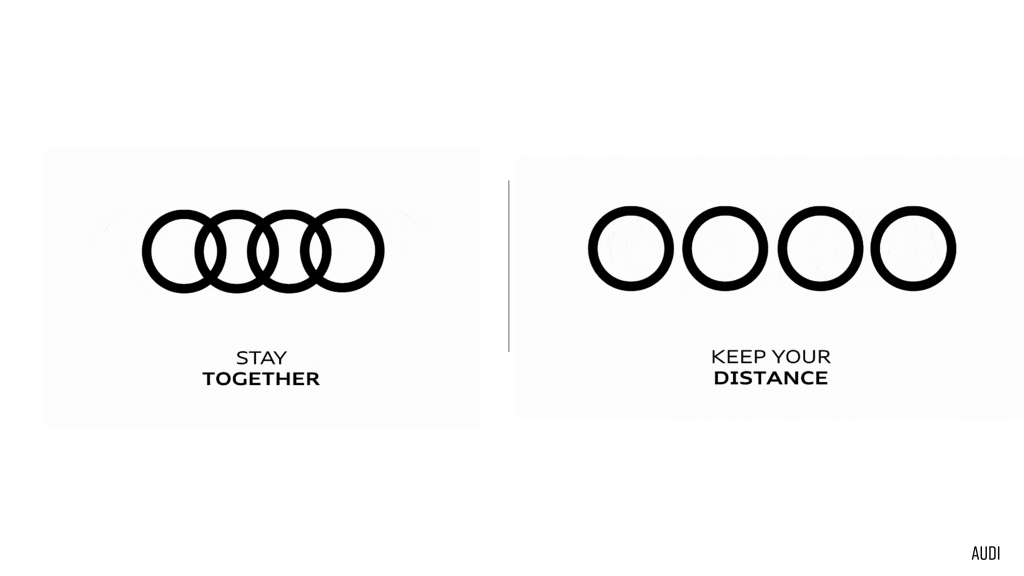 Audi Social Distance Logo Oridoc